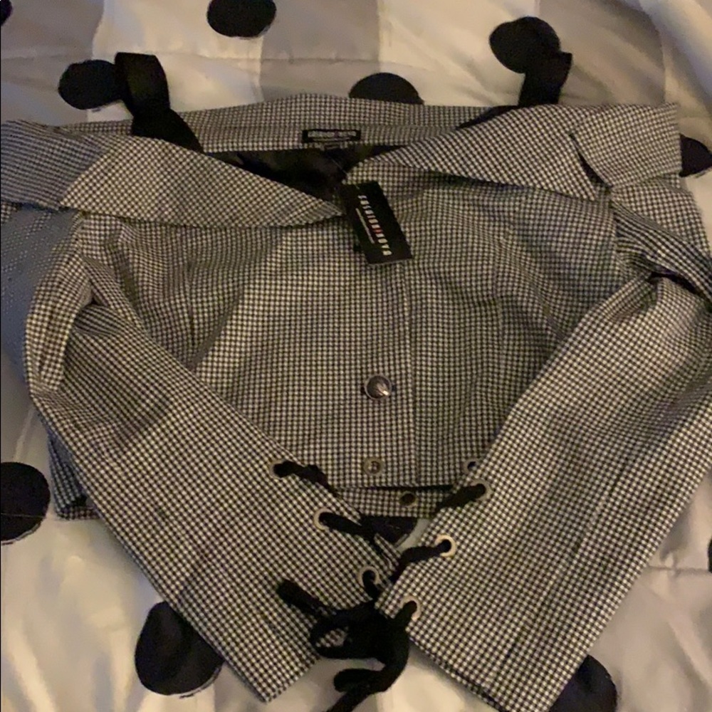 Black and white jacket